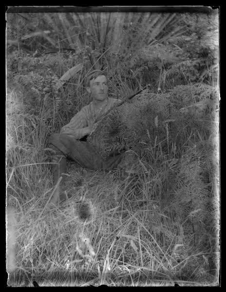 Man with rifle, 1900