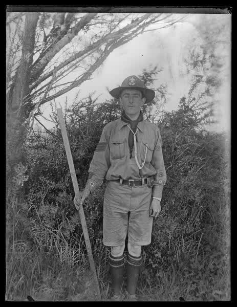 Portrait of a boy scout, 1900