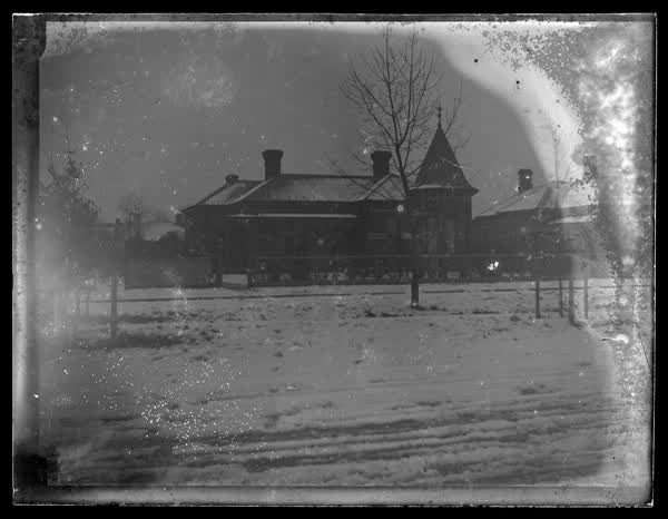 House in snow, 1900