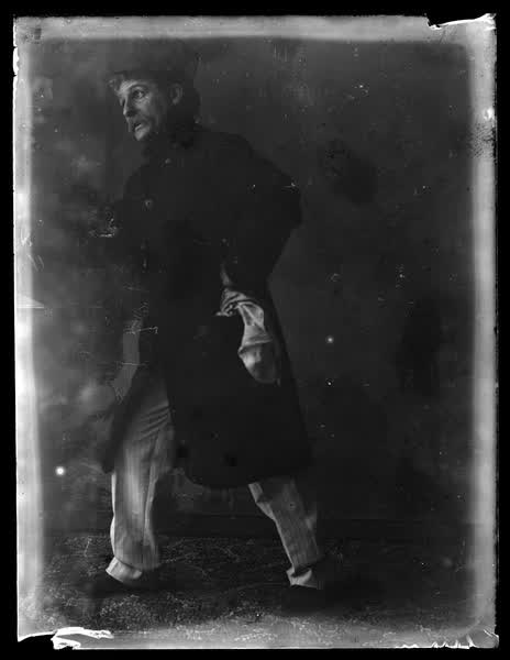 Man in a top hat, 1900
