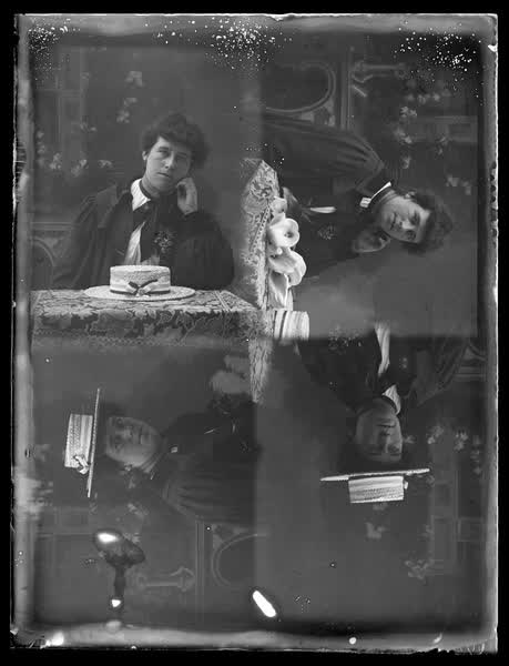 Four portraits on one negative, 1900