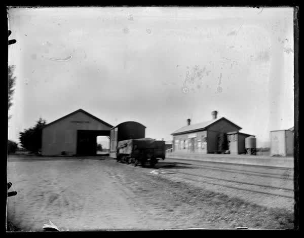 Train station at Springston, 1900