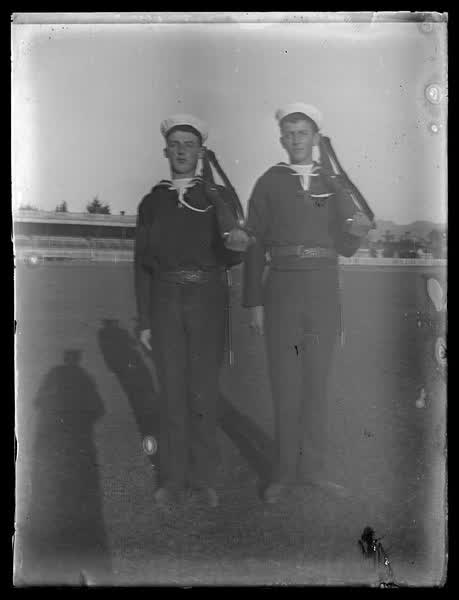 Young cadets in uniform, 1900