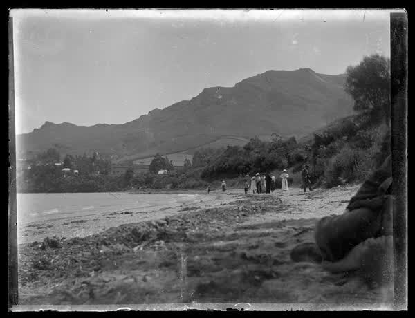 Sandy Bay on Banks Peninsula, 1900