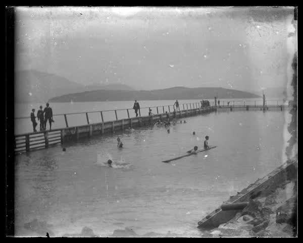Corsair Bay swimming, 1900