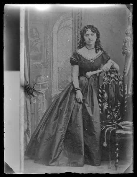 Woman in a gown, 1860