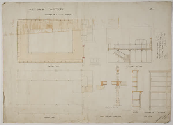 Public Library. Christchurch, 1897