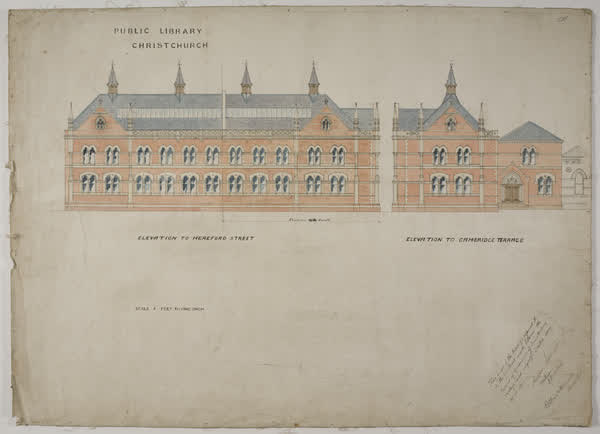 Public Library. Christchurch, 1901