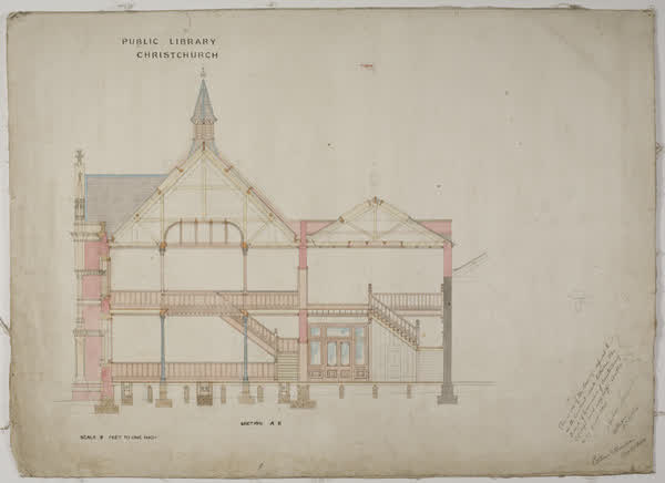 Public Library. Christchurch, 1901