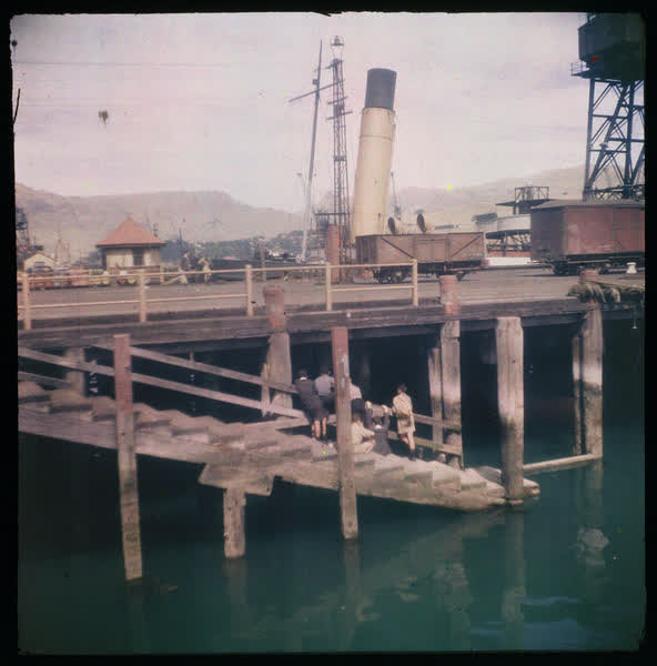 Children on the wharf, 1950