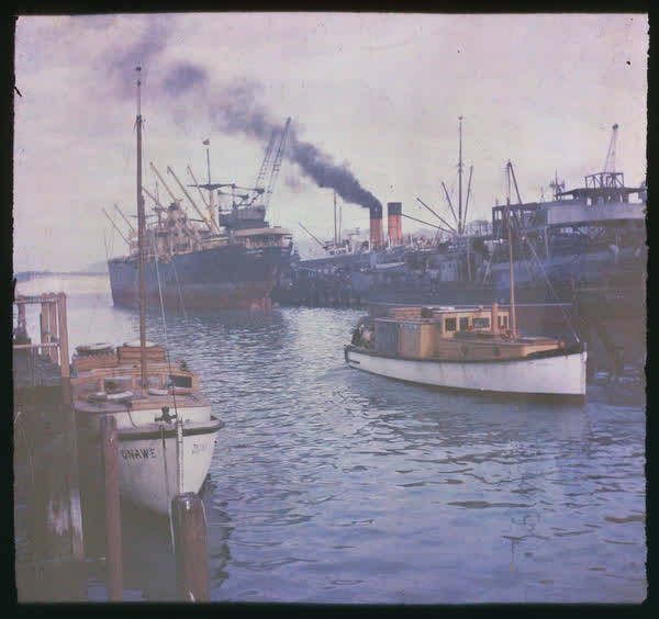 Boats on the wharf, 1950