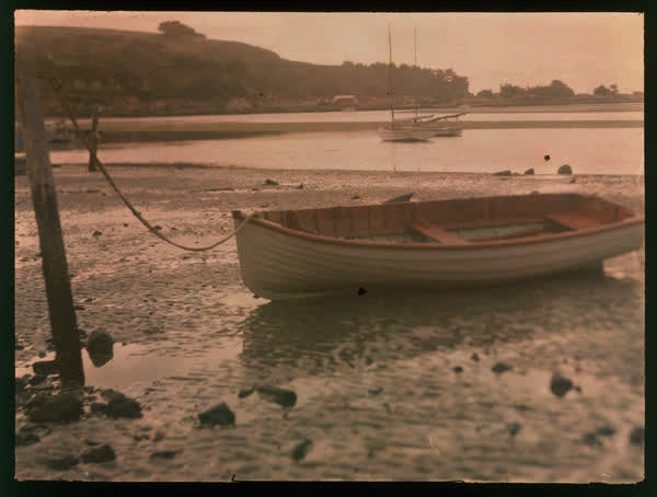 Dinghy in shore, 1950