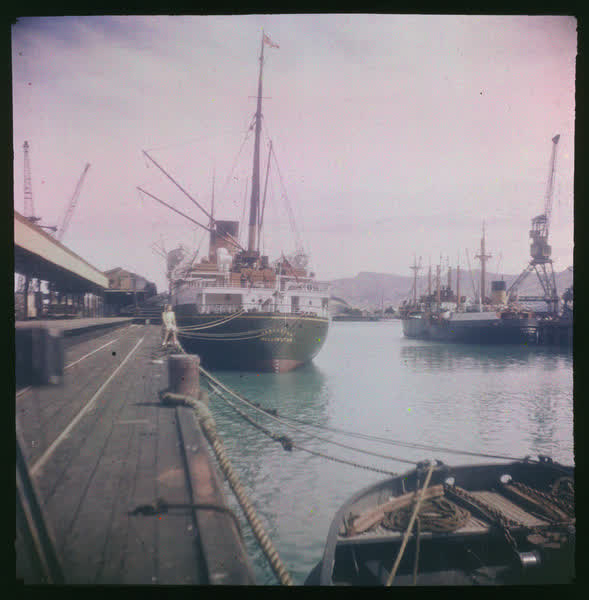 Rangatira in Lyttelton Harbour, 1950