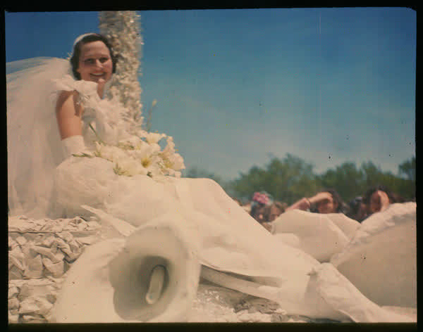 Bride on the Centennial Bride Float (No.35), 1950