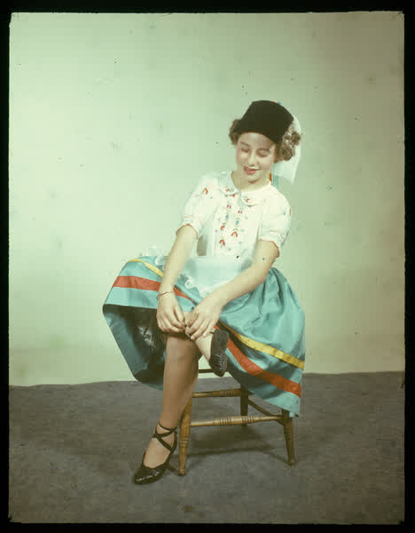 Girl in a costume, 1950