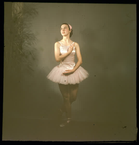 Ballerina in a tutu, 1950