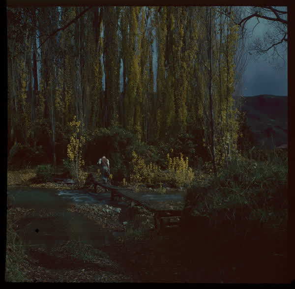 A man on a footbridge, 1950