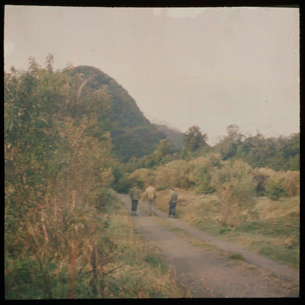 Men on a track, 1950