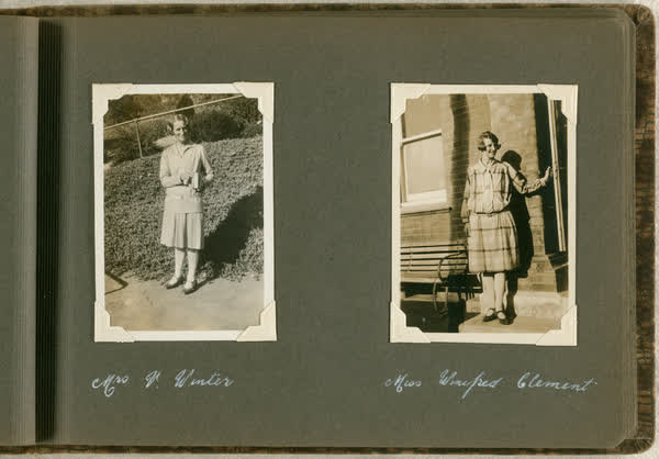 Mrs V. Winter, and Miss Winifred Clement, 1913