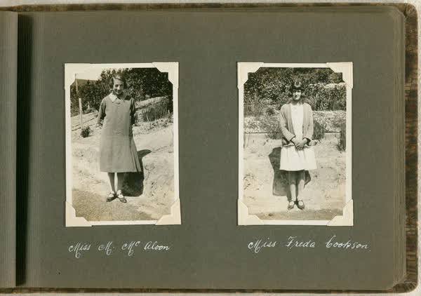 Miss M. McAloon, and Miss Freda Cookson, 1913
