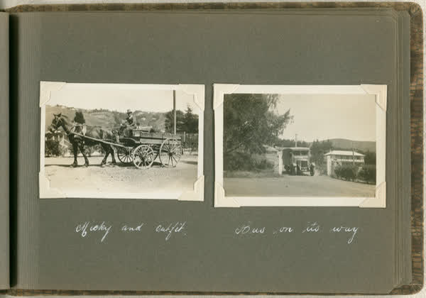 Micky and outfit; Bus on its way, 1913