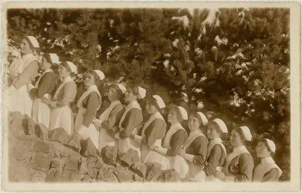 Part of nursing staff, 1916