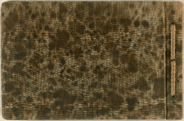 Photograph album, back cover, 1913
