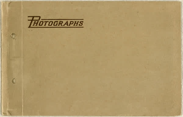 Photograph album cover, 1913