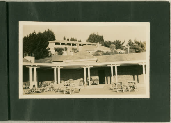 Sun lounges in Sanatorium courtyard, 1913