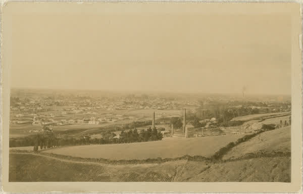 Looking over Fisherton and Beckenham from Sanatorium, 1918