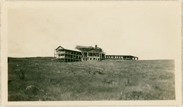 Children’s Fresh Air Home under construction, 1923