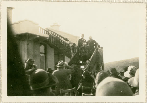 Open-air school official opening by Sir Charles Fergusson, 1926
