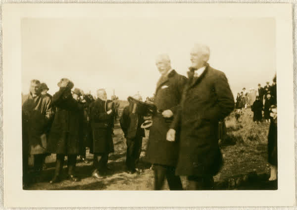 Sir Charles Fergusson and Dr Blackmore at open-air school, 1926