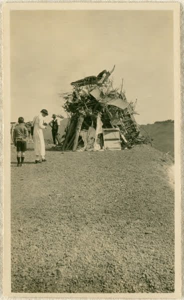 Armistice bonfire, 1918