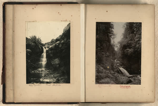Waterfalls at Dry Bush and Blakiston’s Creek, 1900