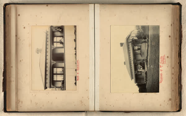 Exterior view of houses in Redcliffs and Papanui, 1900