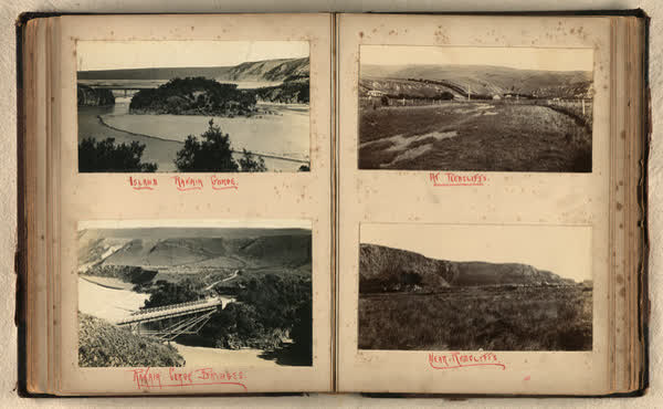Views of Rakaia Gorge,  Redcliffs, 1900