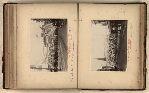 Canterbury Jubilee decorations on High and Colombo streets, 1900