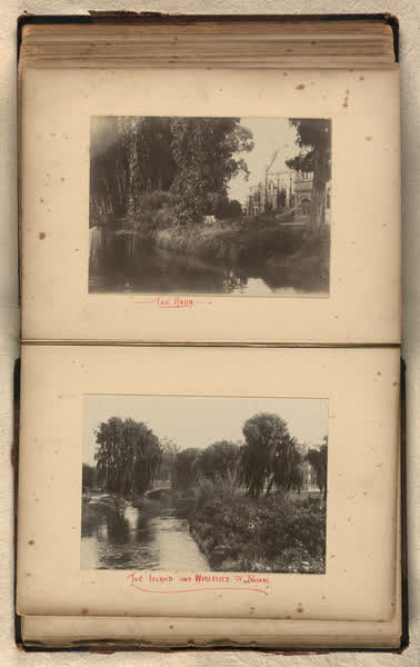 Avon River and Worcester Street bridge, 1900