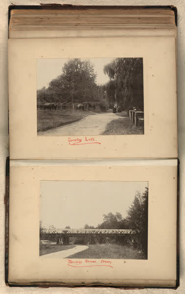 A country scene,  a railway bridge in Opawa, 1900