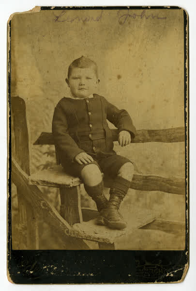 Little boy (Leonard John) in 1880s., 1880