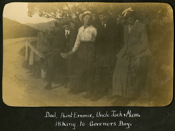Hiking to Governors Bay, 1890