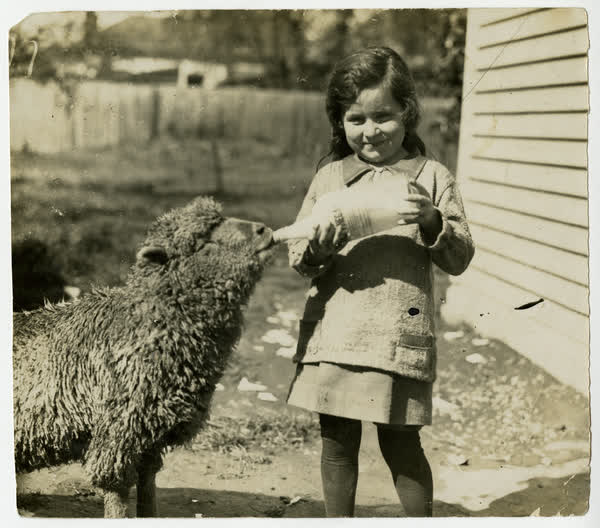 Patricia Ellena and Lamb, 1930