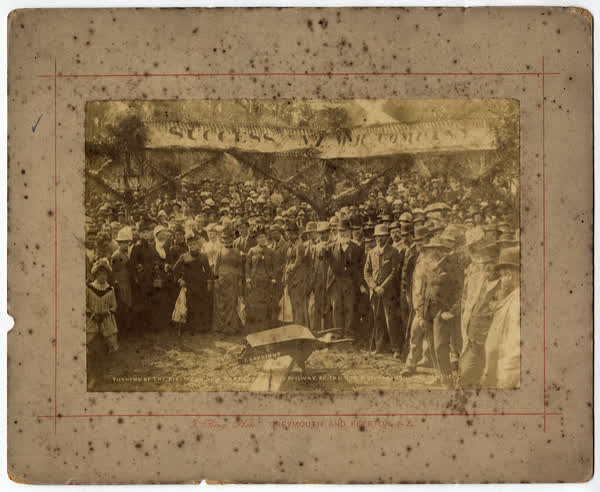 Turning of the First Sod., 1887