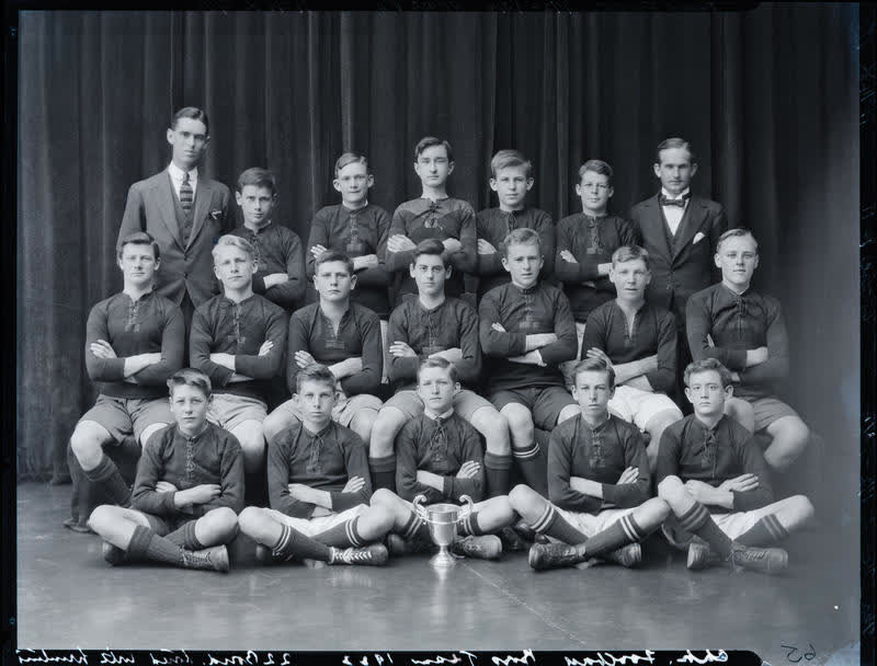 Film Negative: Christchurch Football Club team, 1923