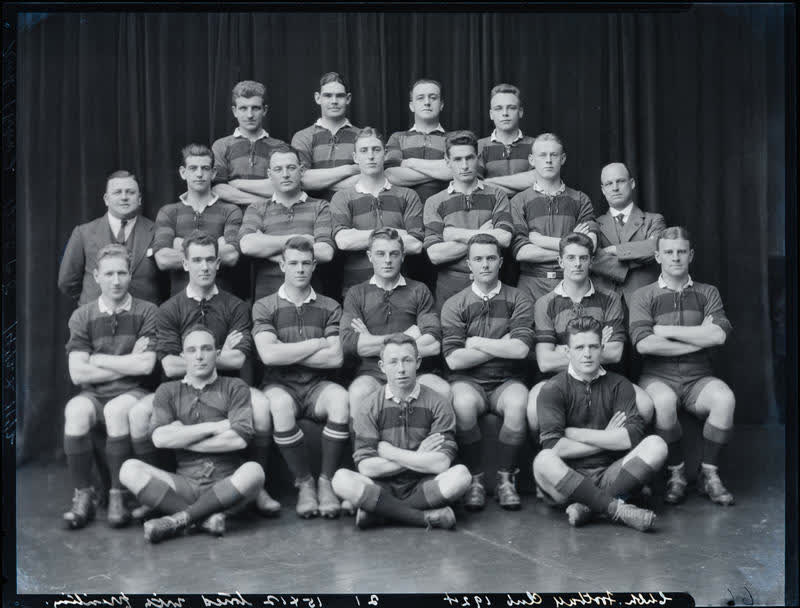 Film Negative: Christchurch Football Club team 1924, 1924