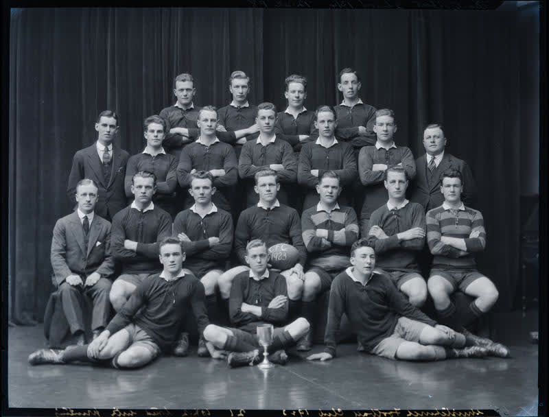 Film Negative: Christchurch Football Club team 1923, 1923