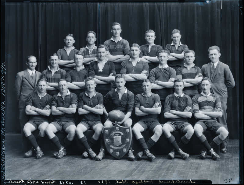 Film Negative: Christchurch Football Club team 1930, 1930