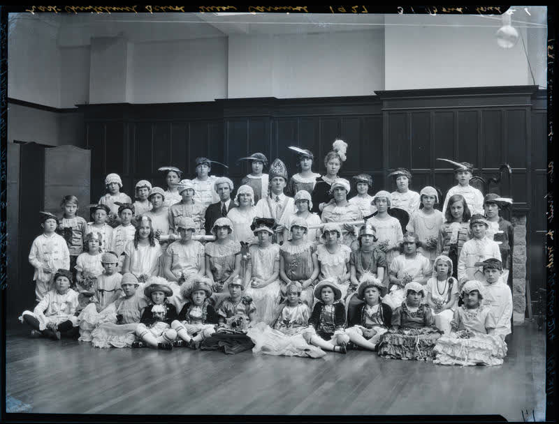 Film Negative: East Christchurch School Queen Carnival, 1927