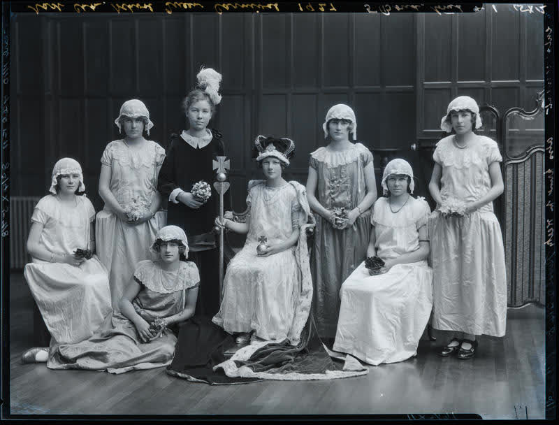 Film Negative: East Christchurch School Queen Carnival, 1927